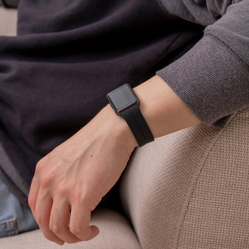 Samsung Galaxy Fit 3 D-Schnalle Silikonarmband (Schwarz)