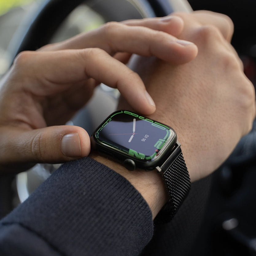 Apple Watch Milanese Stahlarmband (Schwarz)
