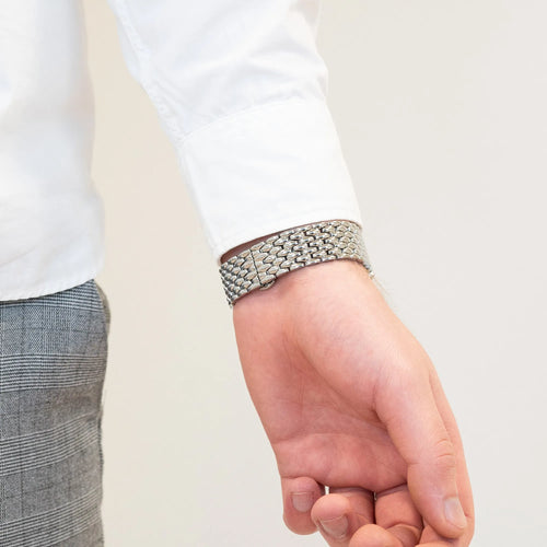 Bandz Coros Pace 2 Stahlarmband 'Dragon' (Silber)