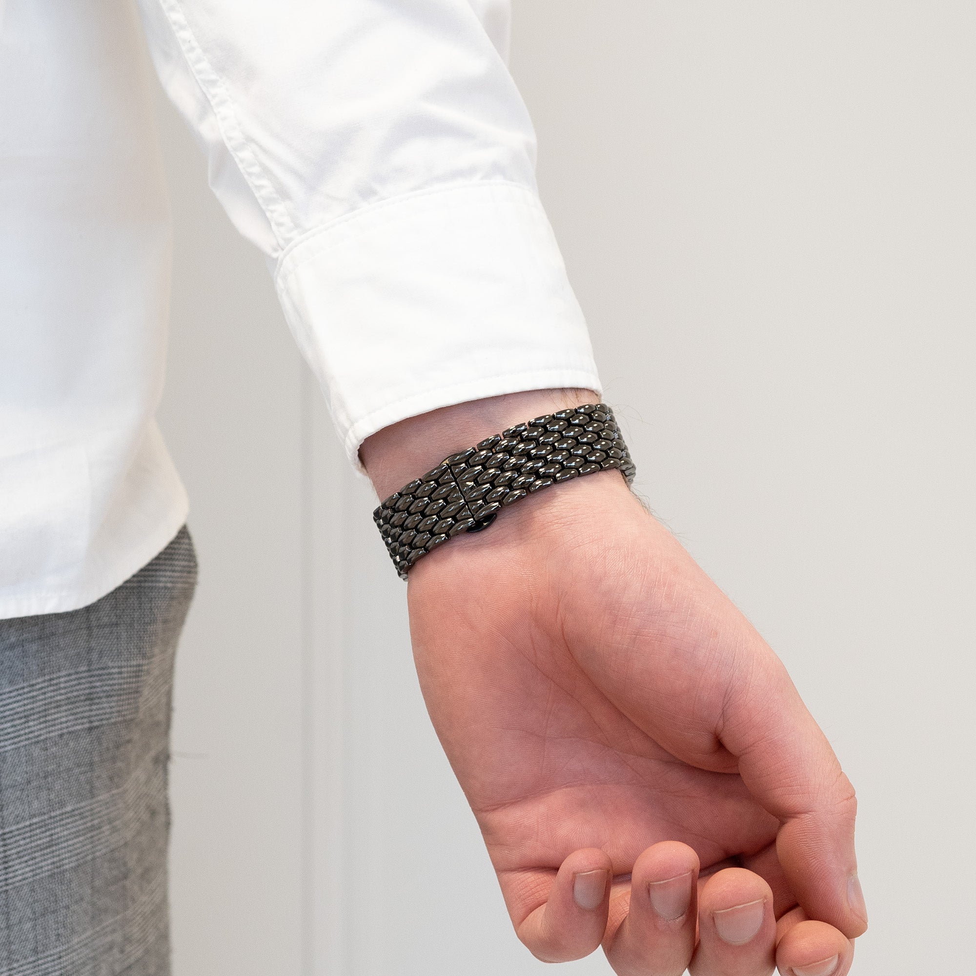 Bandz Huawei Watch GT 6 - 46mm Stahlarmband 'Dragon' (Schwarz)