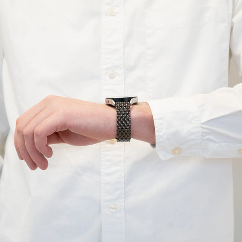 Bandz Amazfit Bip 6 Steel Strap 'Dragon' (Black)