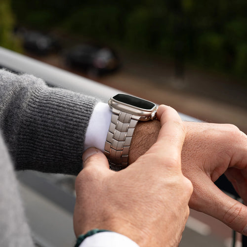 Bandz Apple Watch Ultra Titanarmband 'Supreme' (Titan)