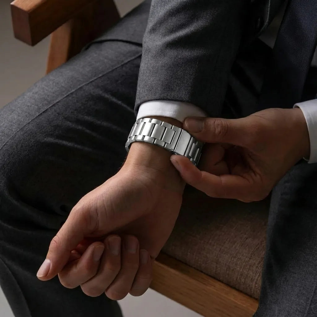 Samsung Galaxy Watch 8 Classic Titanarmband (Silber)