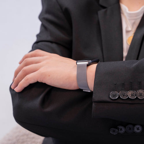 Milanese Strap, silver, lifestyle photo