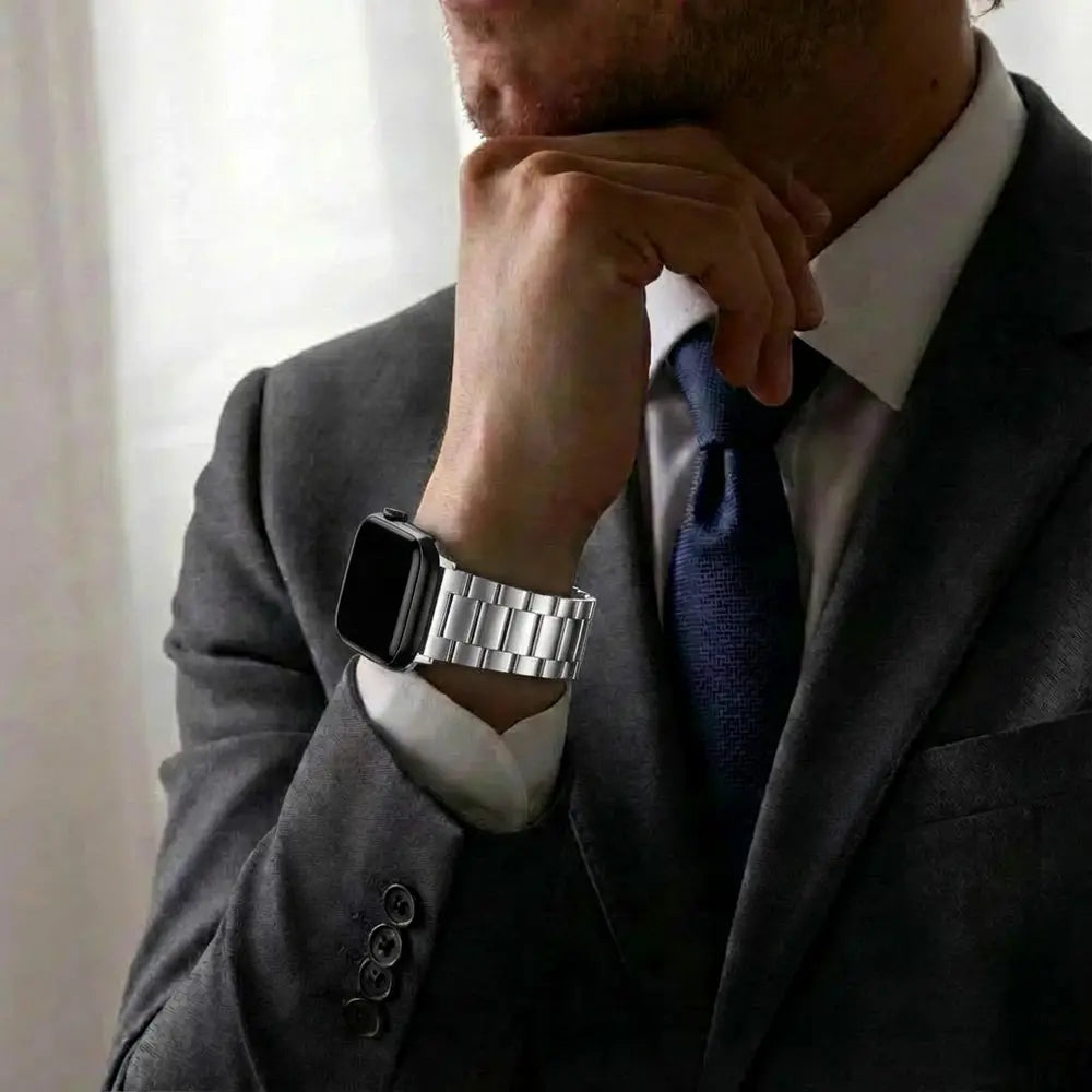 Bandz Apple Watch Steel Strap 'Classic' (Silver)