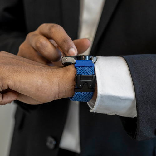 Samsung Galaxy Watch 5 - 44mm Braided Strap with P-Buckle (Blue)