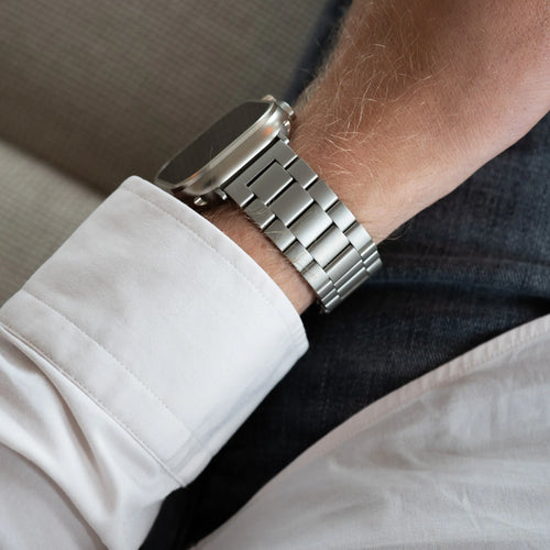 Steel Strap, titanium, lifestyle photo