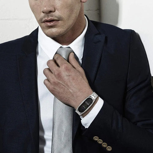 Steel Strap, silver, lifestyle photo