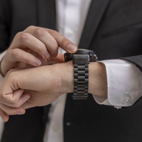 Garmin Descent G1 Steel Strap (Black)