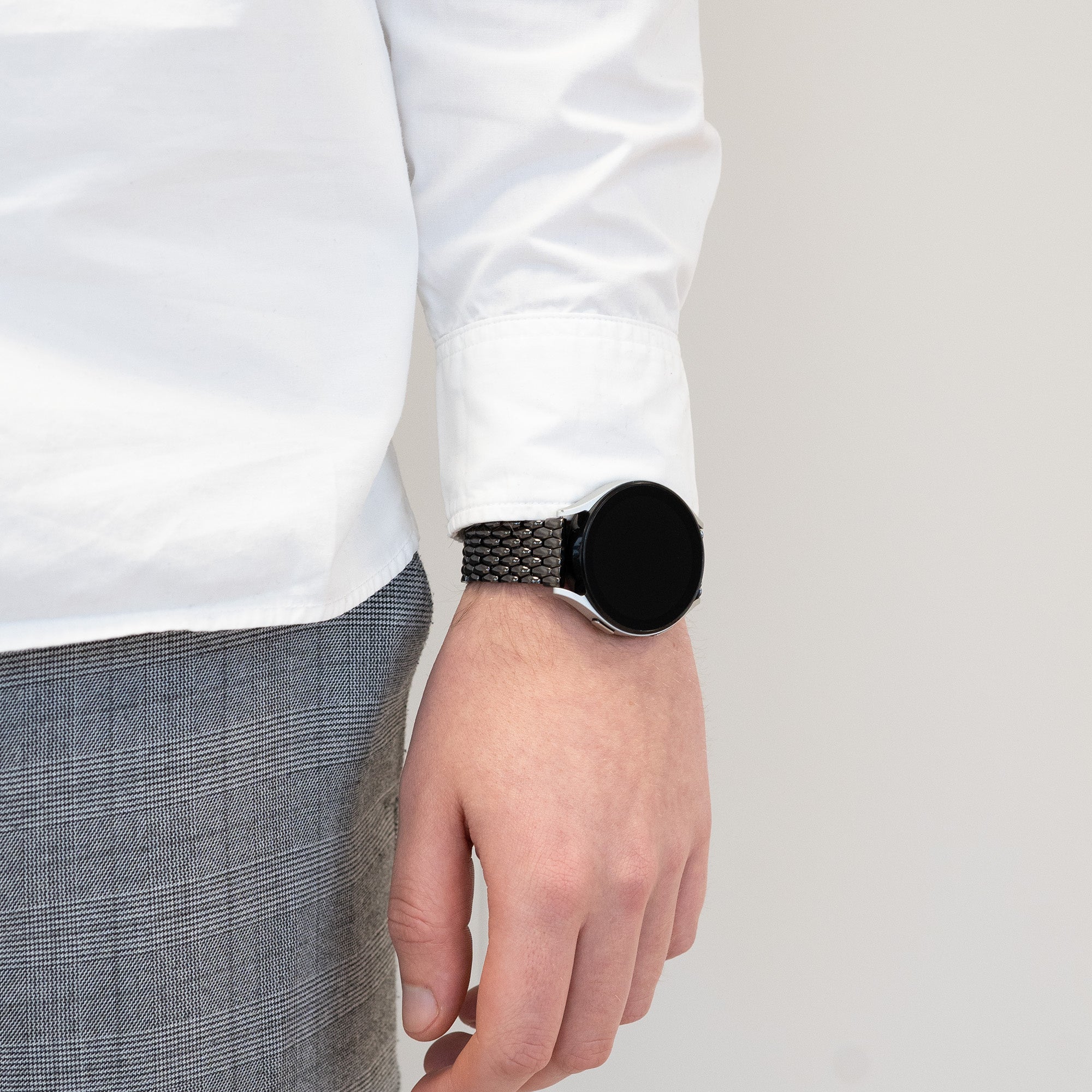 Bandz Huawei Watch 5 - 46mm Stahlarmband 'Dragon' (Schwarz)