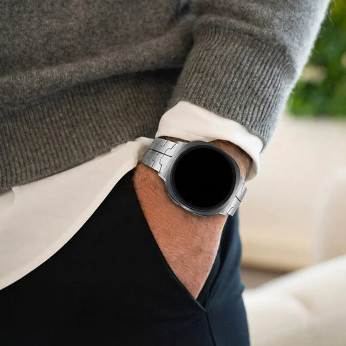 Bandz Samsung Galaxy Watch 8 - 44mm Titanium Strap 'Iron' (Silver)
