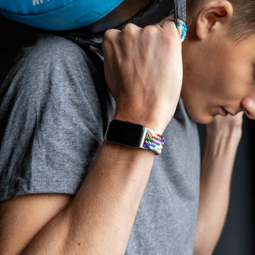 Huawei Band 9 Geflochtenes Armband (Regenbogen)