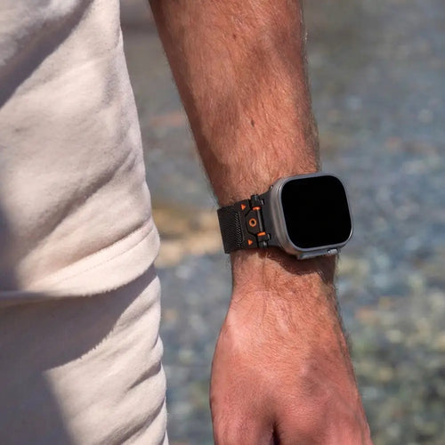 Bandz Apple Watch Rugged Milanese Loop Strap (Black)