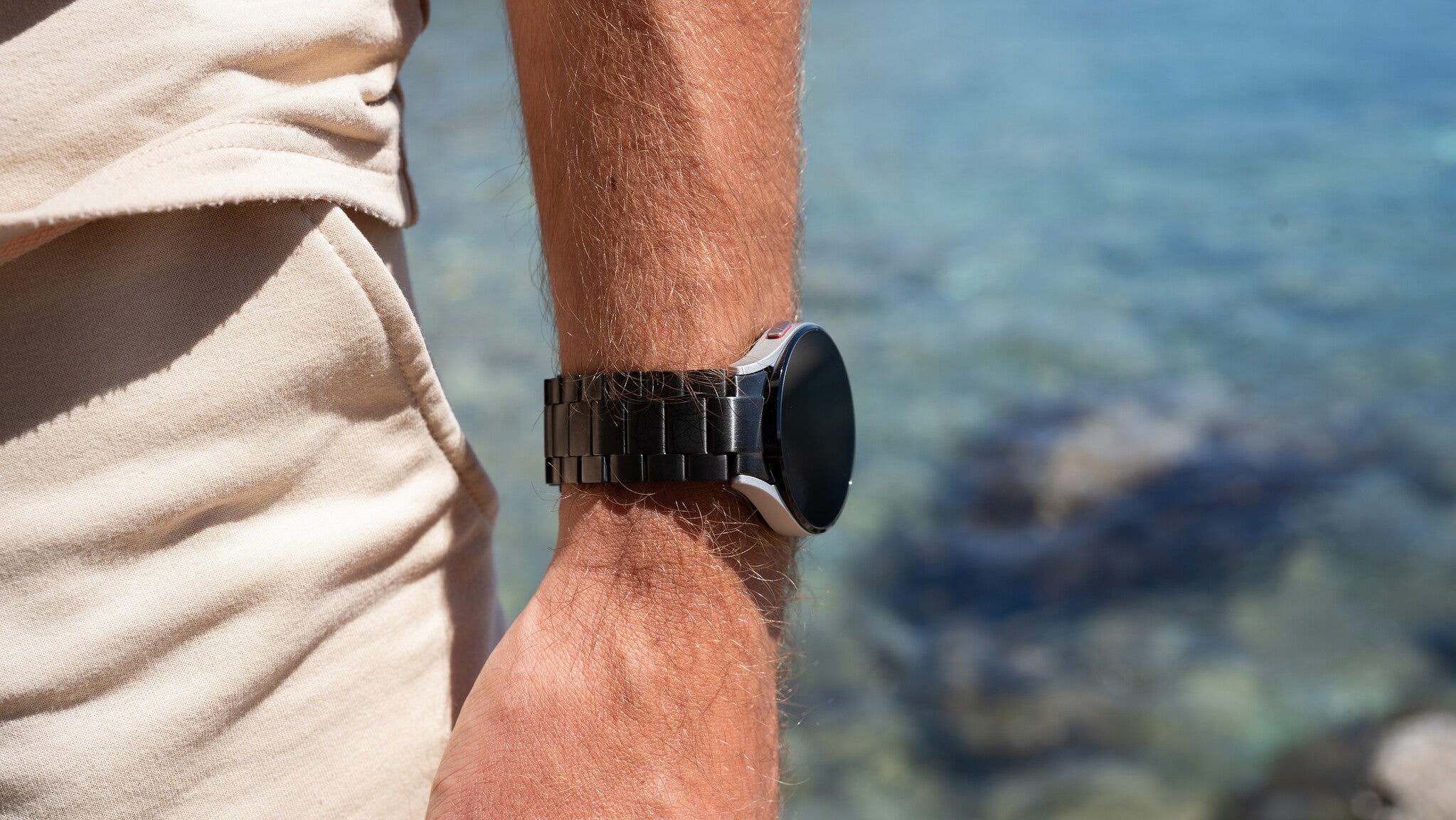 Samsung Galaxy Watch 42mm Titanarmband (Schwarz)