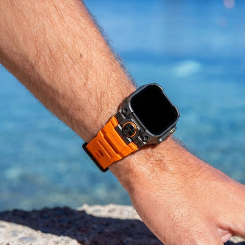 Apple Watch 'Four Claw' Silikonarmband (Orange)