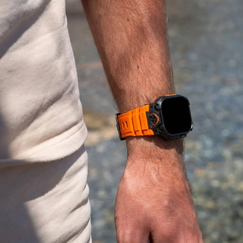 Apple Watch 'Four Claw' Silikonarmband (Orange)