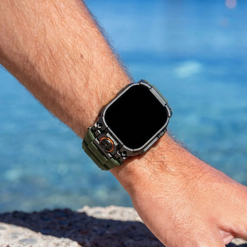 Apple Watch 'Four Claw' Silikonarmband (Grün)