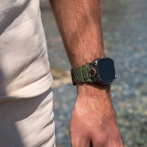 Apple Watch 'Four Claw' Silikonarmband (Grün)