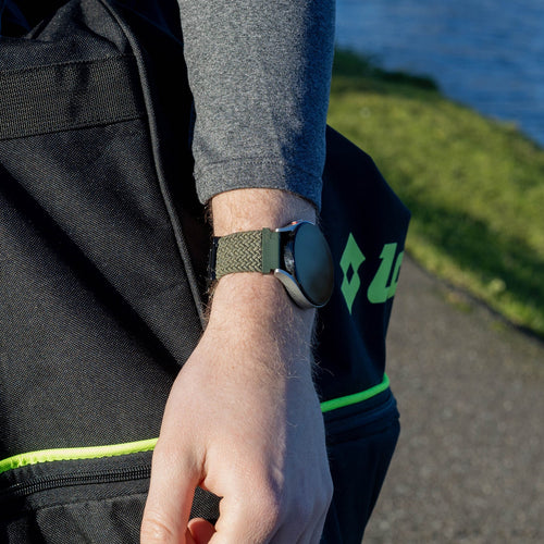 Huawei Watch GT 5 - 46mm geflochtenes Band mit P-Schnalle (Grün)
