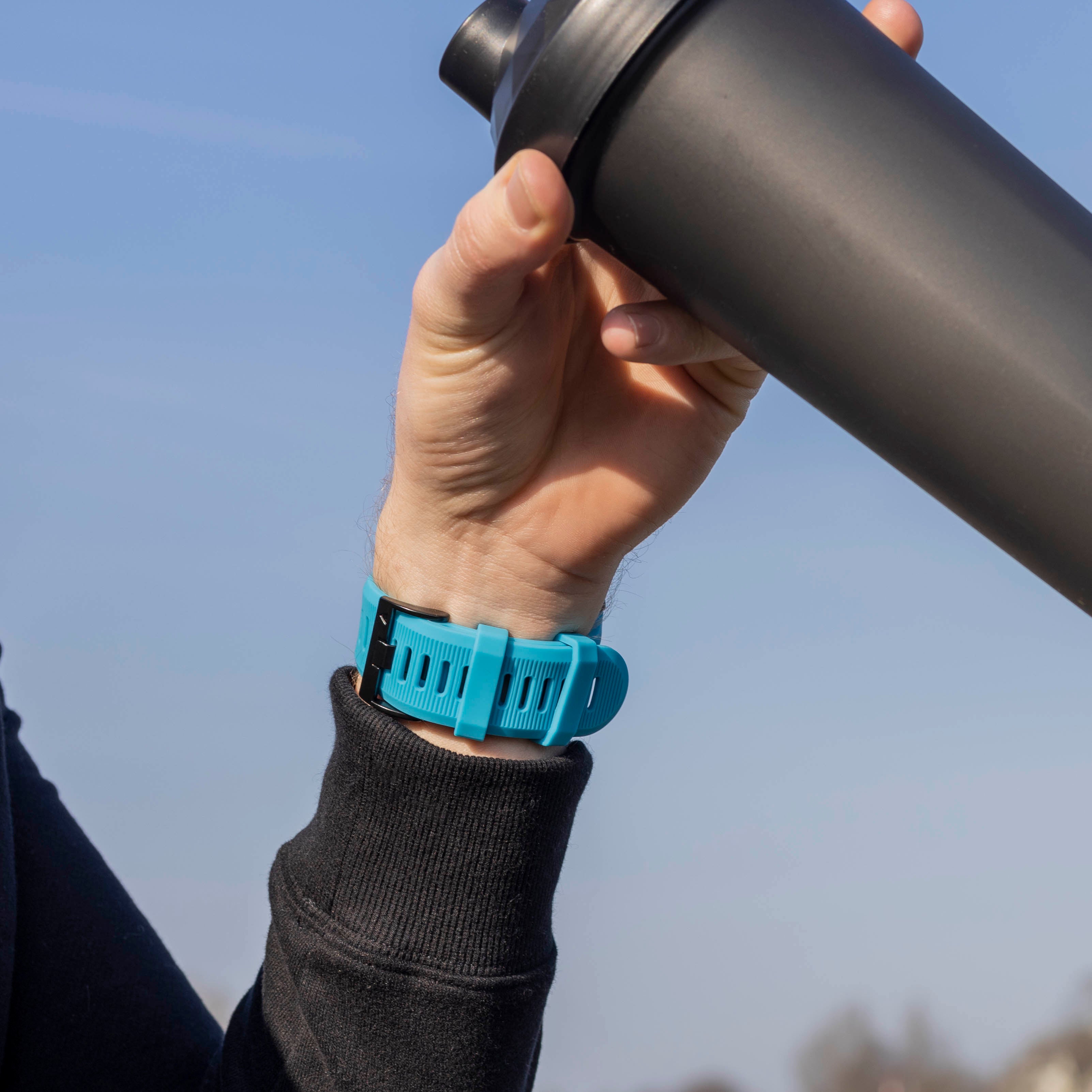 Garmin Enduro 1 / 2 / 3 Silikonarmband (Hellblau)