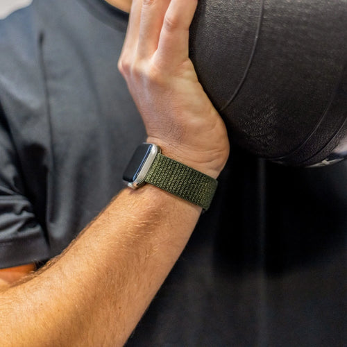 Nylon Strap, dark green, lifestyle photo
