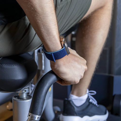 Bandz Apple Watch Nylonarmband 'Classic' (Dunkelblau Mischung)