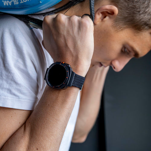 Samsung Galaxy Watch Ultra 2 Geflochtenes Nylonarmband (Schwarz)