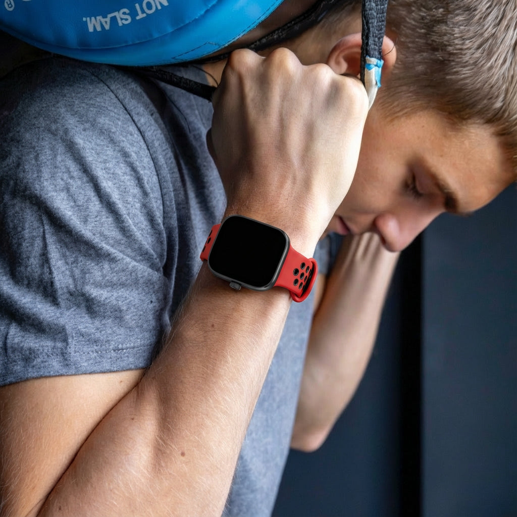 Redmi Watch 5 Sportarmband (Rot/Schwarz)