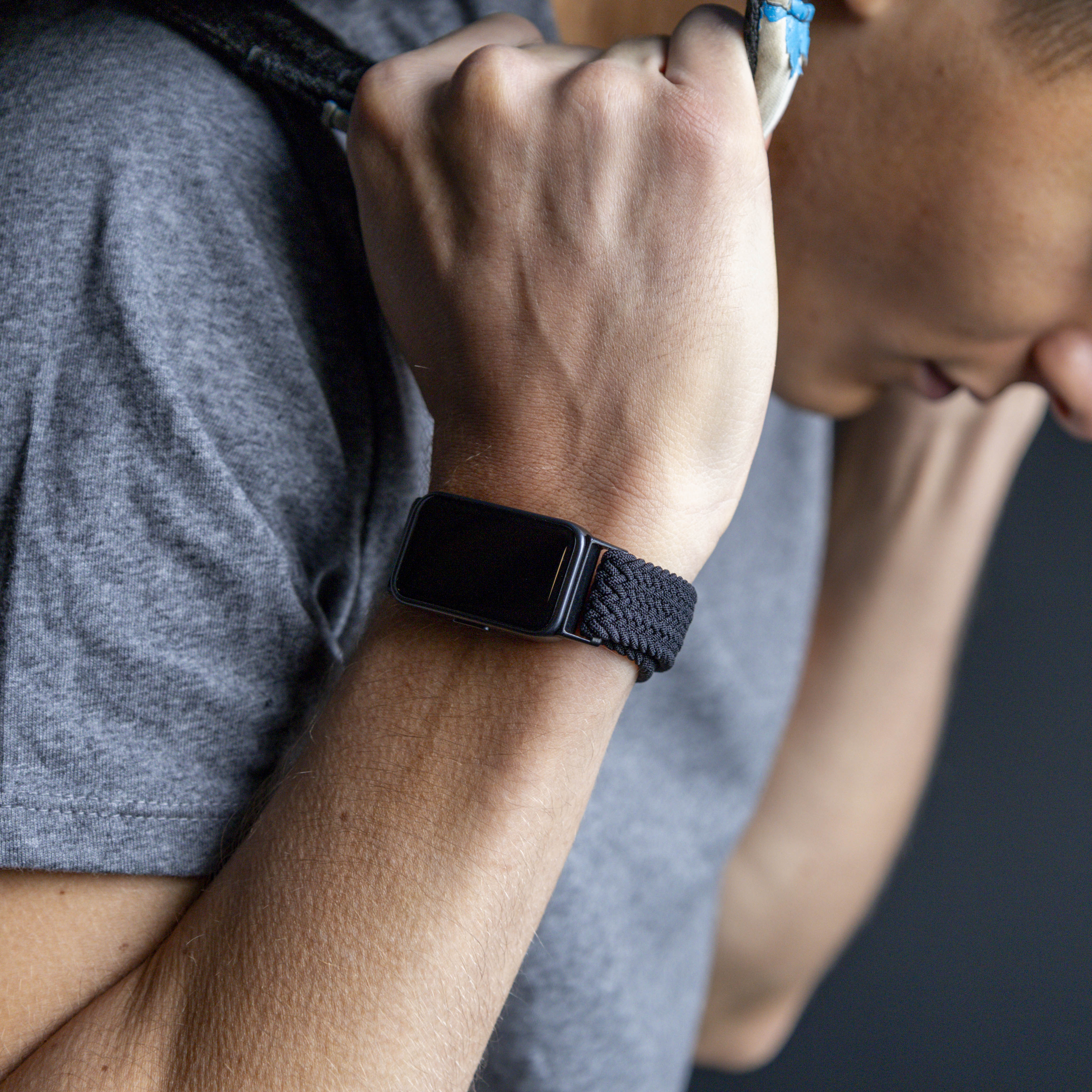 Huawei Band 8 Geflochtenes Armband (Schwarz)