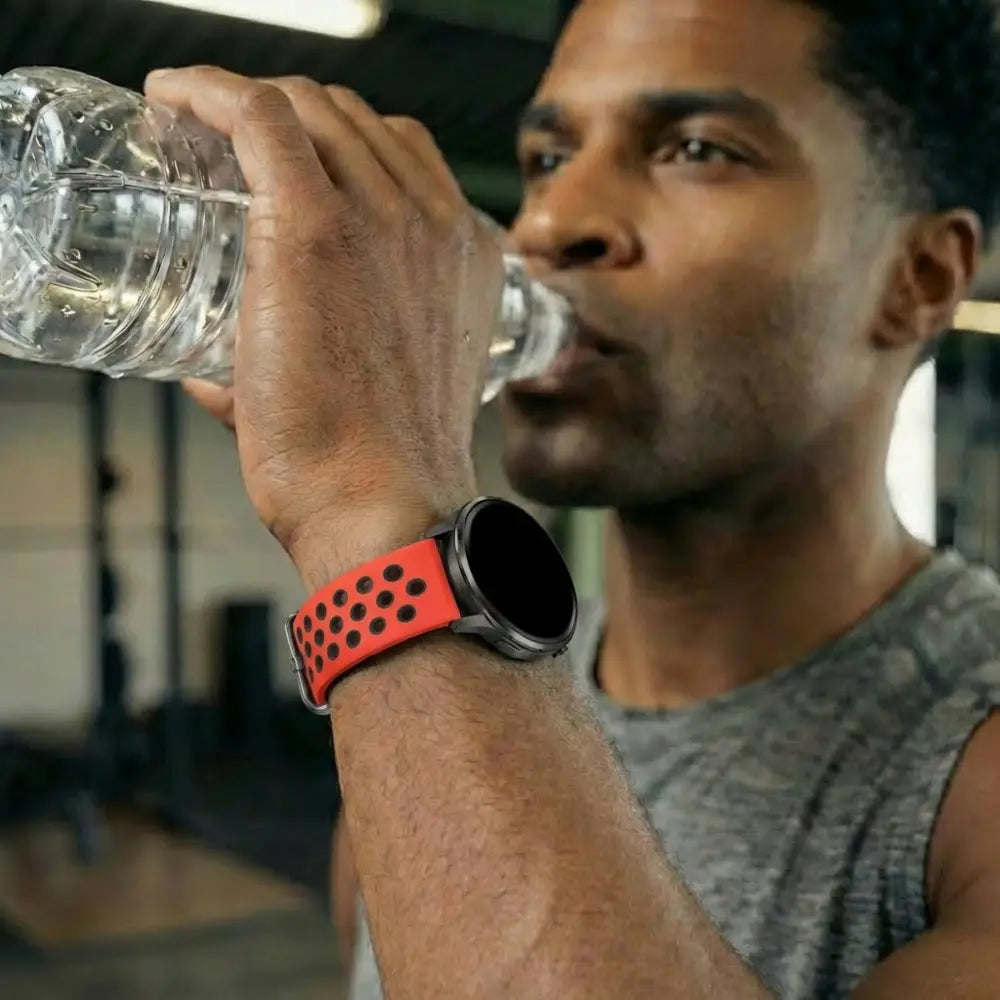 Bandz Garmin Bounce 2 Sportarmband 'Deluxe' (Rot/Schwarz)