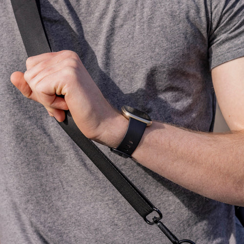 Silicone Strap 'Classic', black, lifestyle photo