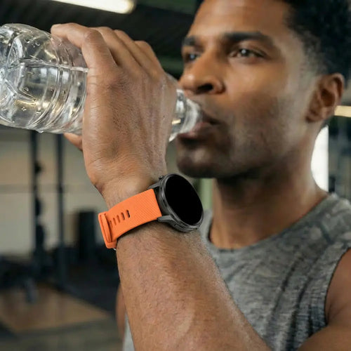 Bandz Garmin Forerunner 255s Silicone Strap 'Deluxe' (Orange)