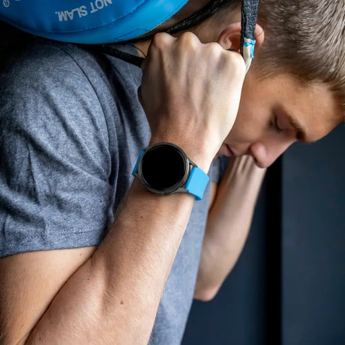 Bandz Garmin Venu 3 sport band 'Deluxe' (lichtblauw)