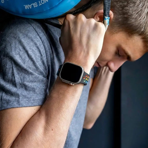 Apple Watch Sportarmband (Bunt Schwarz)