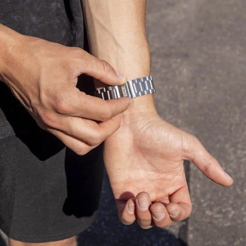 Steel Strap, silver, lifestyle photo