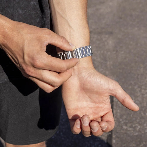 BALR Polar Unite Stahl Gliederarmband (Silber)