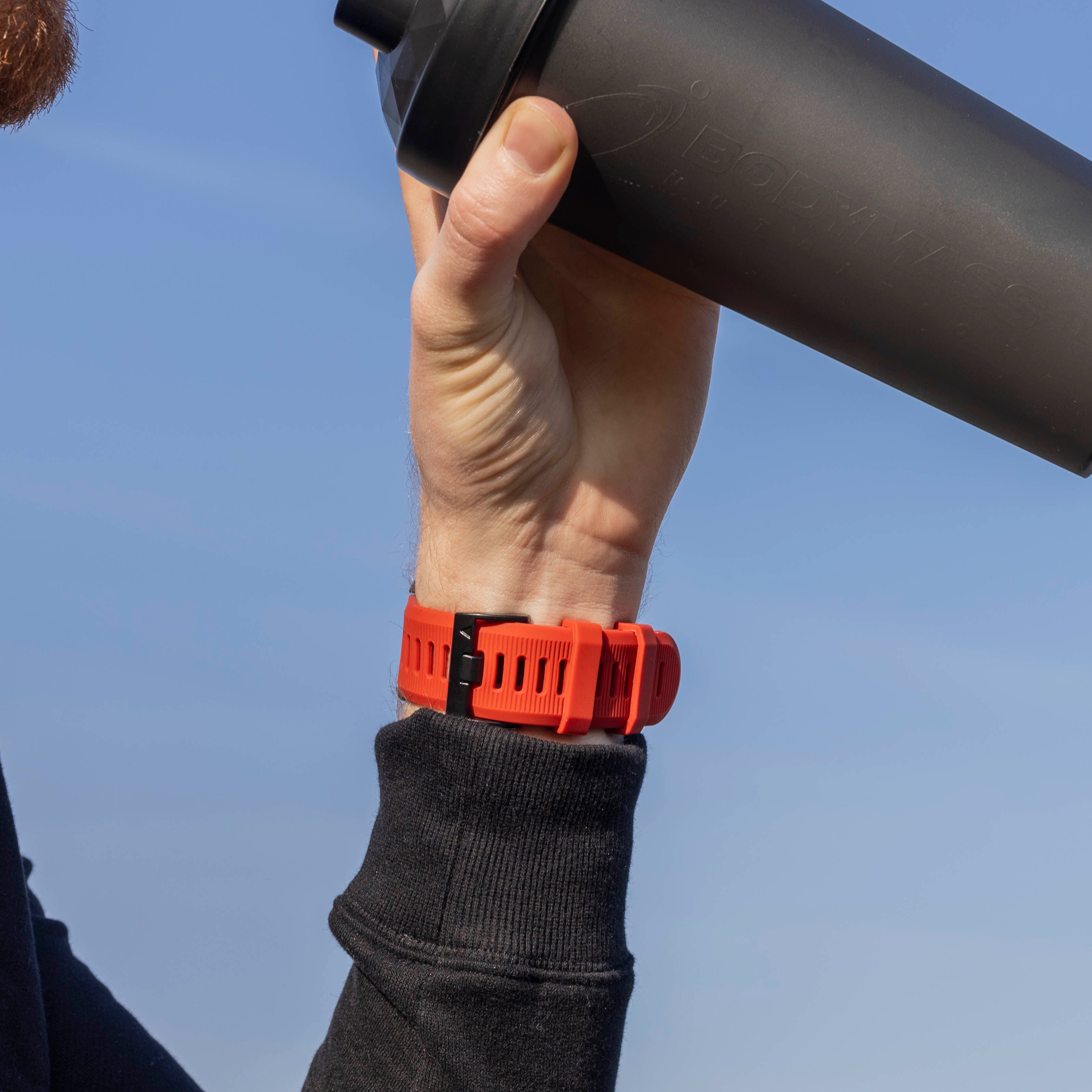 Garmin Fenix 5x / 6x Silikonarmband (Rot)