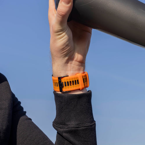 Garmin Enduro 1 / 2 / 3 Schnalle Sport Amrband (Orange/Schwarz)