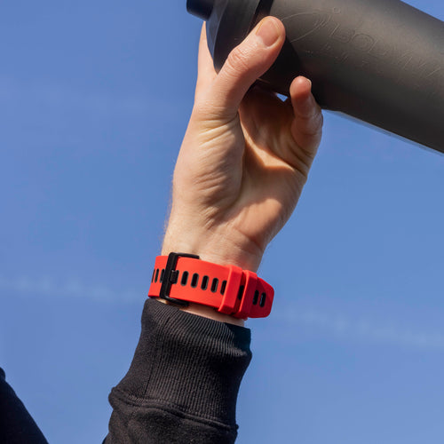 Garmin Fenix ​​5x / 6x Sportarmband (Rot/Schwarz)