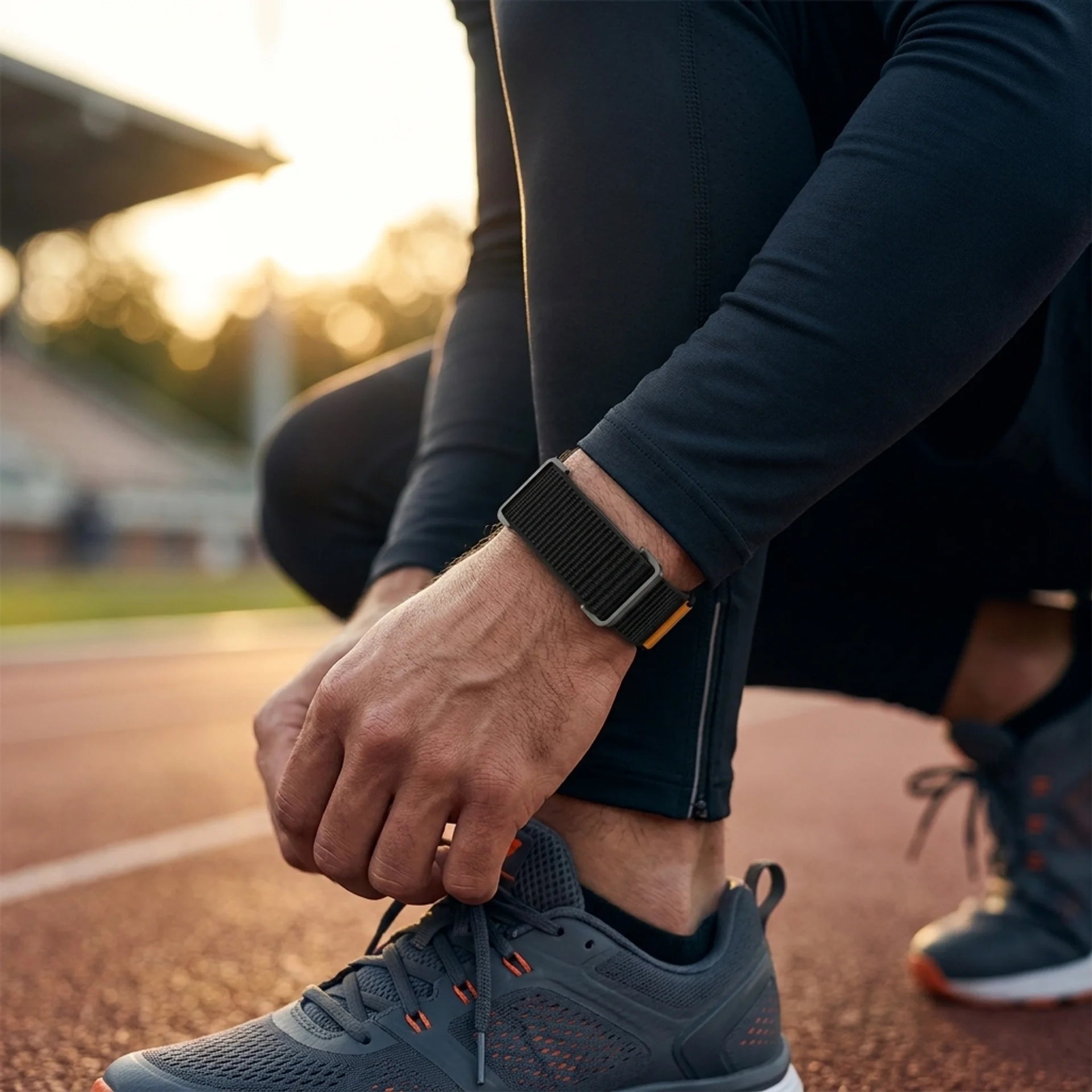 Fitbit Air Nylonband mit Rahmen (Schwarz)