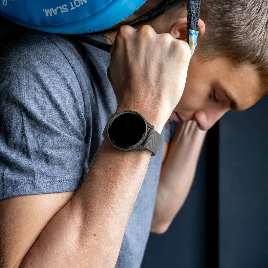Garmin Forerunner 570 - 47mm Silikonarmband (Dunkelgrau)