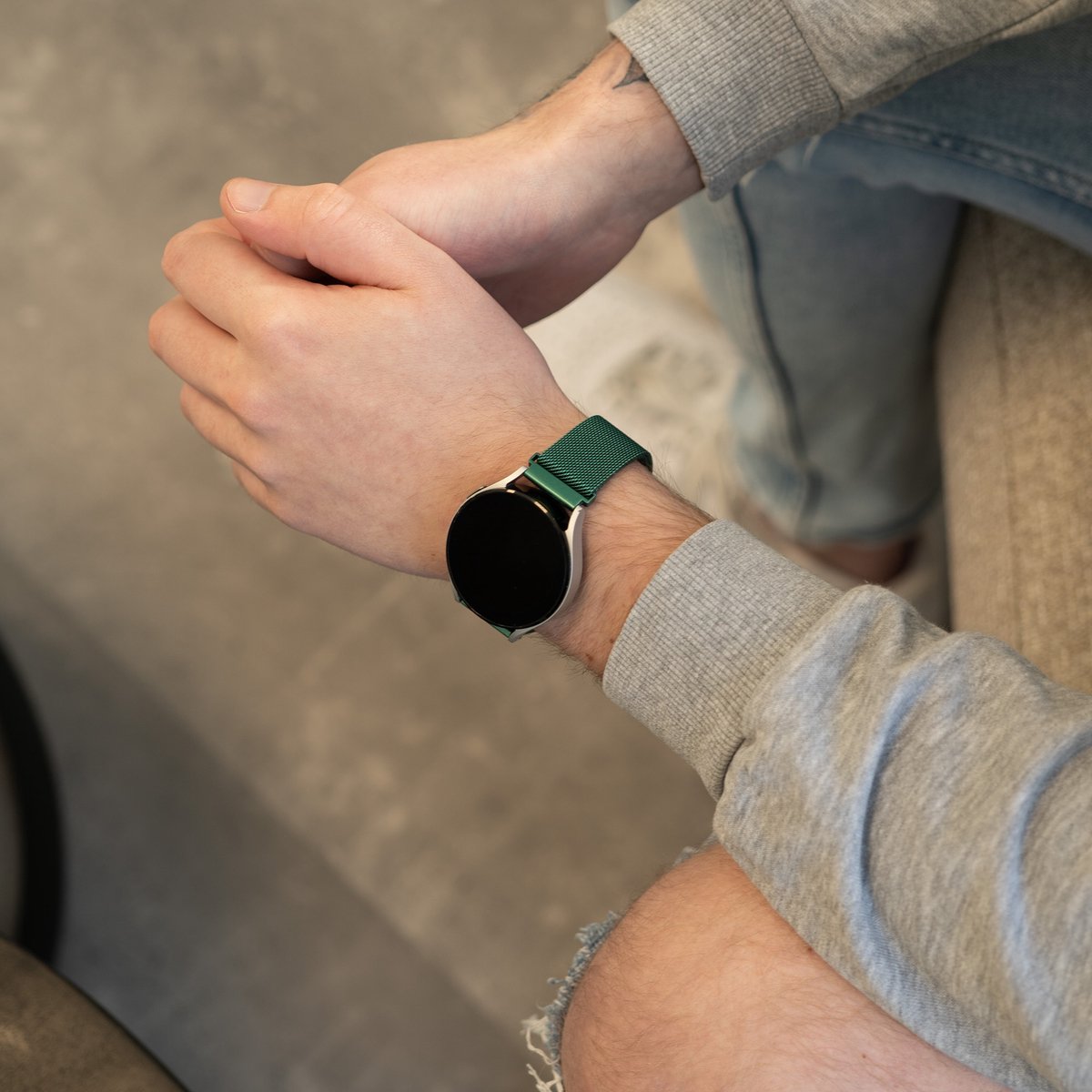 Samsung Galaxy Watch 5 44mm Milanese Strap (Green)