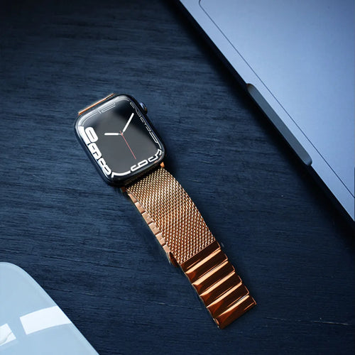 Milanese Steel Strap, rose gold, lifestyle photo