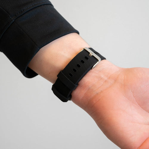 Bandz Coros Apex 4 - 42mm Silikonarmband 'Deluxe' (Schwarz)