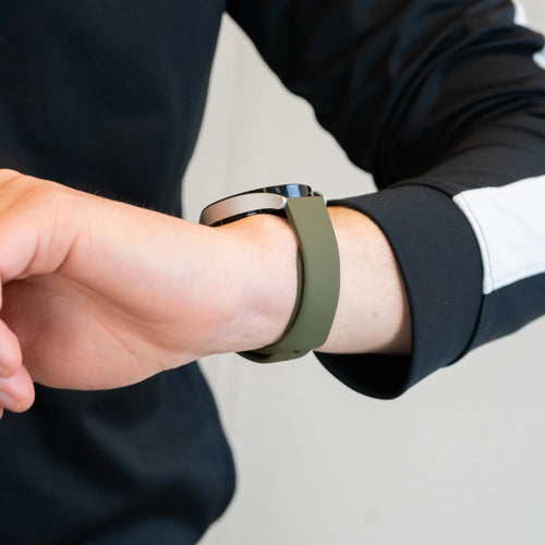 Bandz Noise Noisefit Origin Sportarmband 'Deluxe' (Olivgrün)