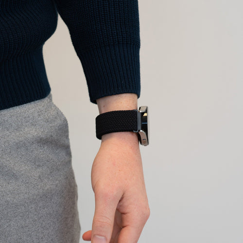 Bandz Garmin Vivoactive 3 Gewebtes Nylonarmband (Schwarz)