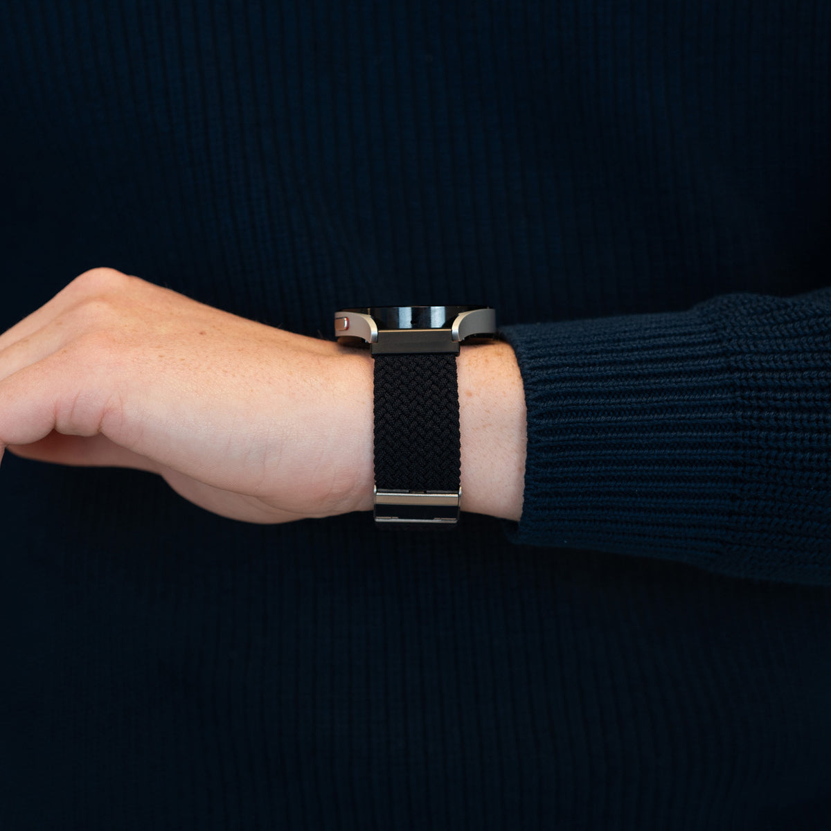 Woven Nylon Strap, black, lifestyle photo