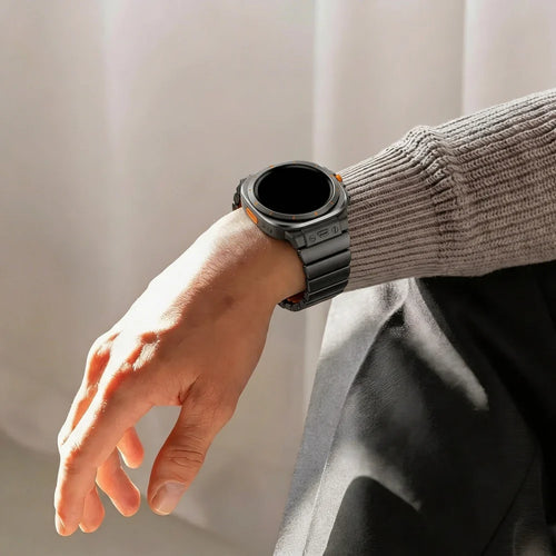 Bandz Samsung Galaxy Watch Ultra 2 Titanarmband 'Hybrid' (Schwarz)
