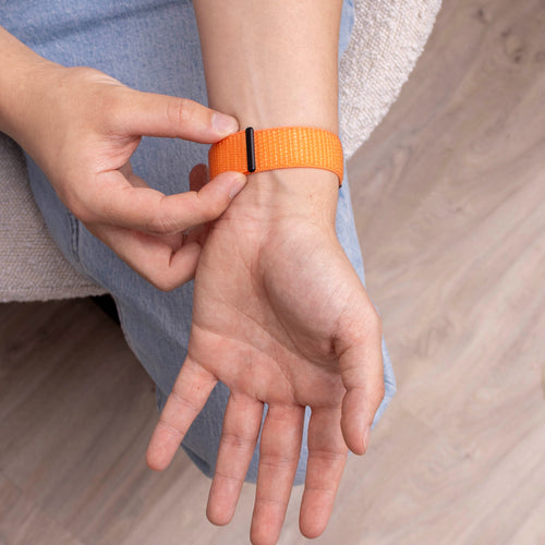 Samsung Galaxy Watch 8 Classic Nylon Strap (Orange)