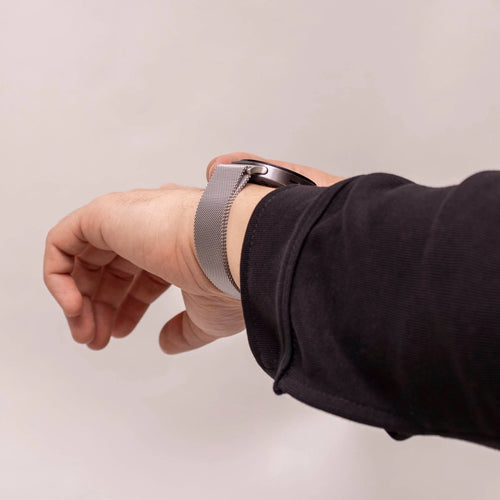 Milanese Strap, silver, lifestyle photo